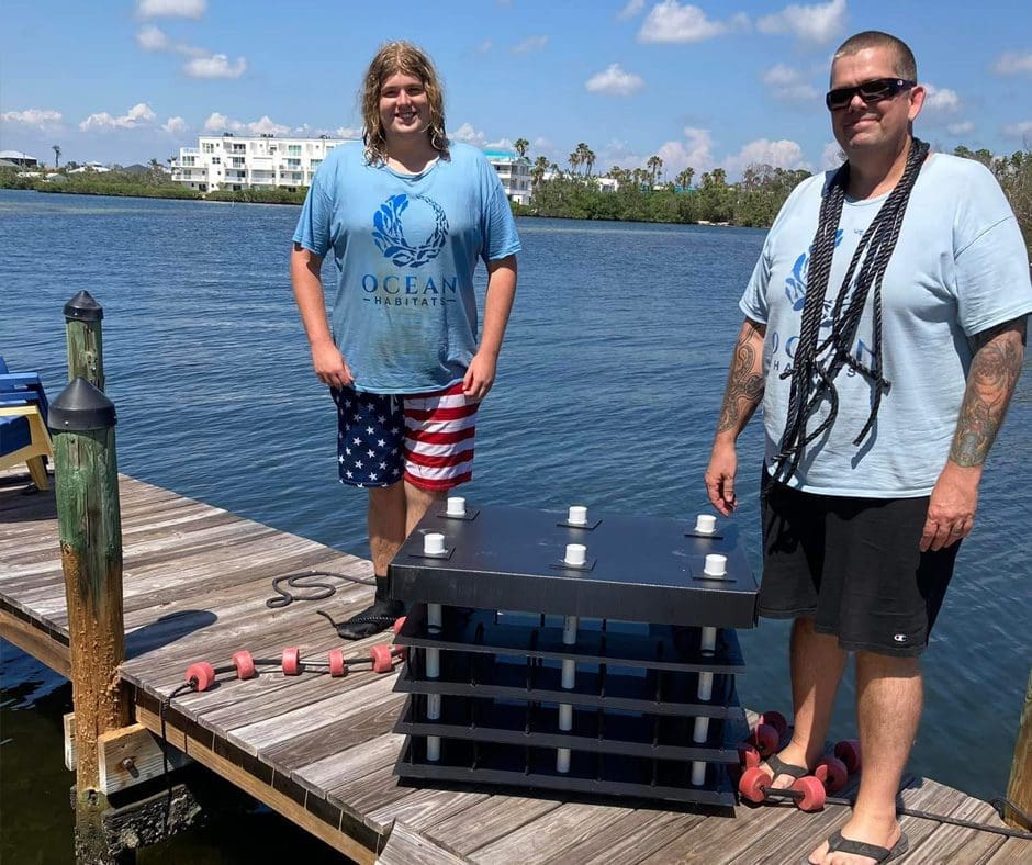 mini reef installation