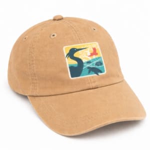 bibi logo hat tan