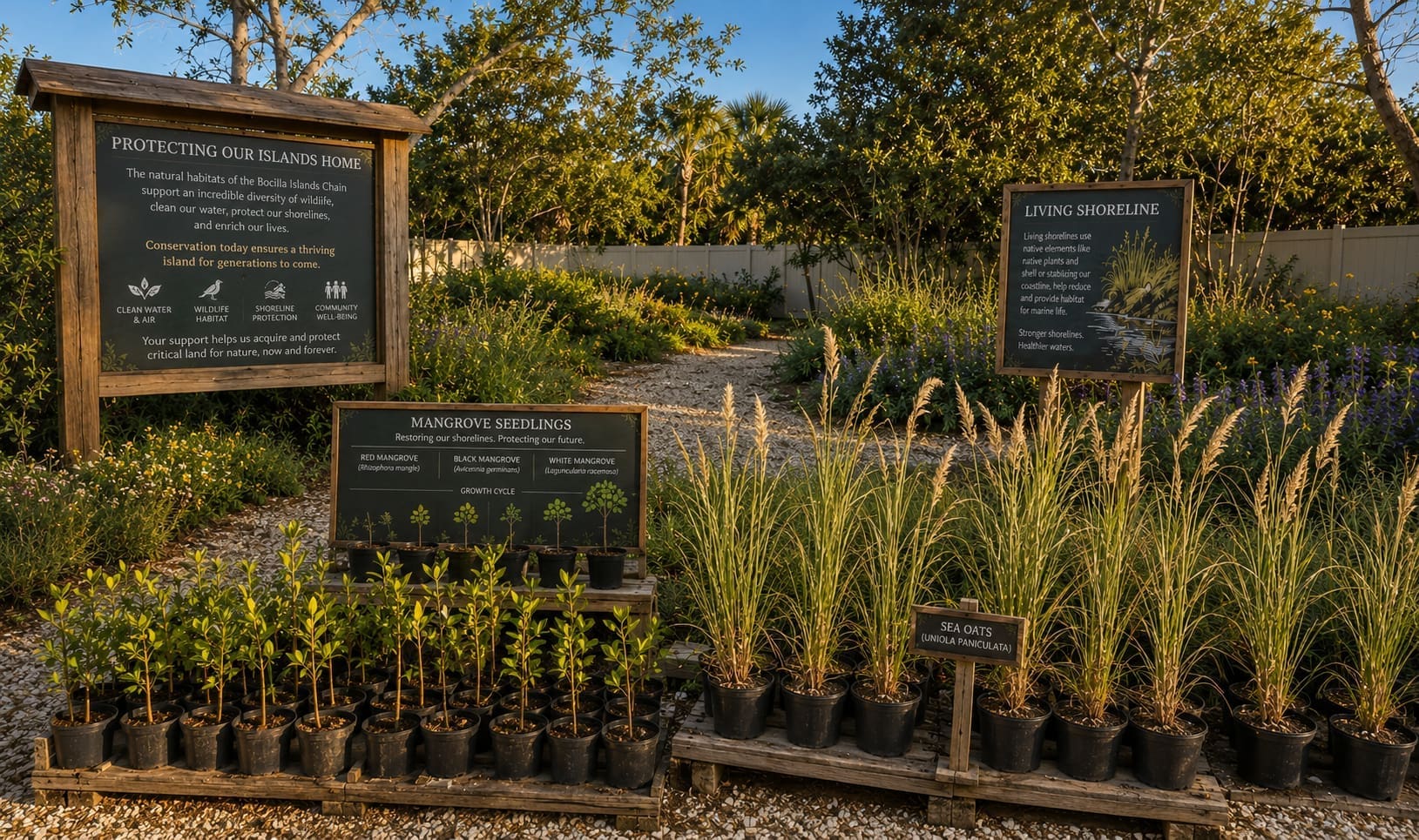 seaoats mangroves native plants